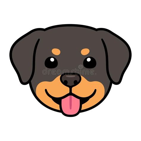 a black and brown dog with its tongue out royalty illustration