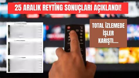 25 Aralık reyting sonuçları En çok izlenenler Marmaris Manşet