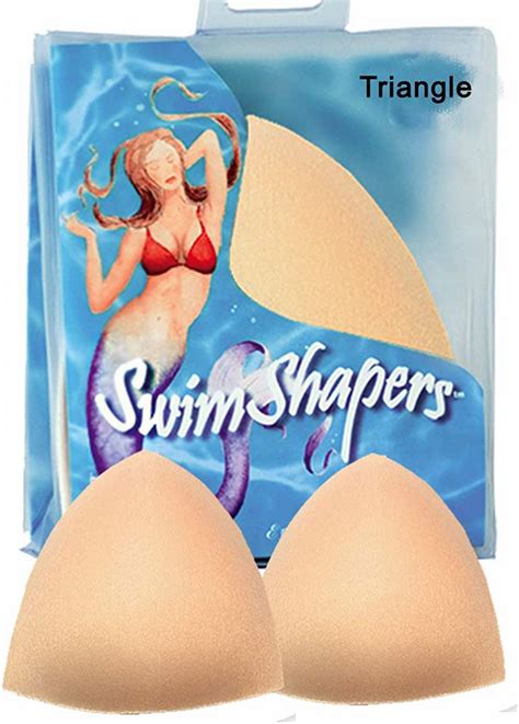 Braza Beige Triangle Size Swim Shapers Enhancement Foam Pads Us A B