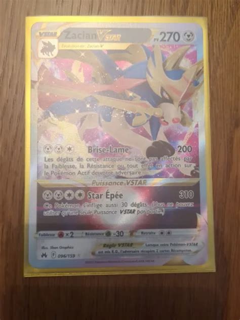 CARTE POKÉMON ZACIAN Vstar 096 159 EB12 5 Zenith Supreme FR EUR 4 50