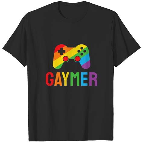 Gaymer Gay Pride Flag Lgbt Gamer Lgbtq Gaming Game T Shirt