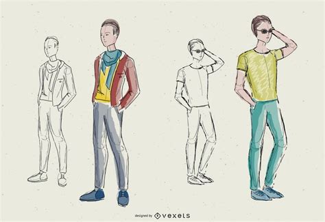 Men Fashion Design Vector Download