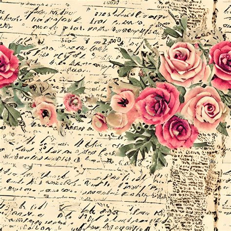 Vintage Scrapbook Background Decorative Paper · Creative Fabrica