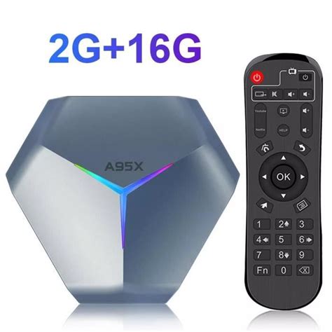 A95X F4 Android 11 Smart TV BOX 8K HD RGB Light Amlogic S905X4 4 Go 32