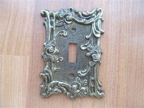 Victorian Style Metal Light Switch Plate Cover American Tack Etsy Light Switch Plate Cover