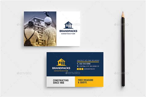 25+ Construction Business Cards | Printable | PSD | EPS | Downloads