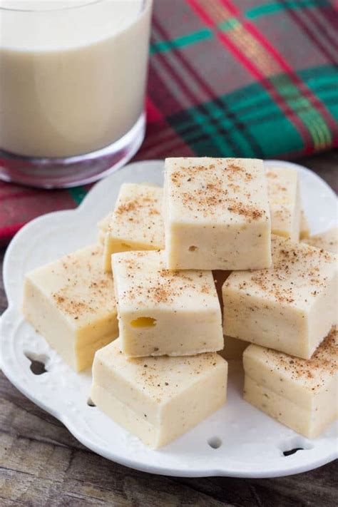 Easy Eggnog Fudge Just So Tasty