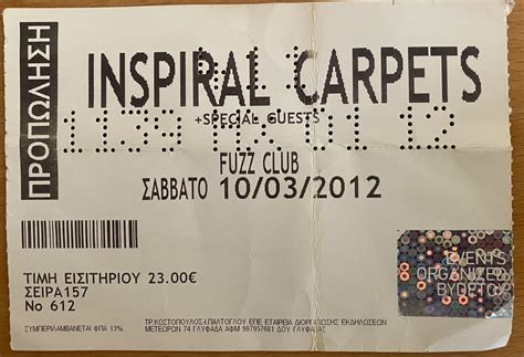 Inspiral Carpets Concert & Tour History | Concert Archives