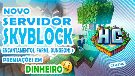 Novo Servidor De Skyblock No Minecraft Vip Gr Tis Recompensas