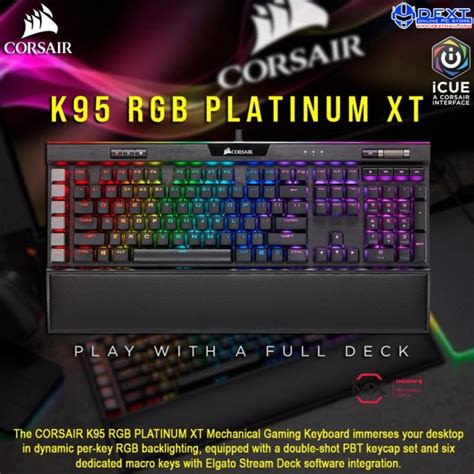 Jual Corsair K Rgb Platinum Xt Mechanical Gaming Keyboard Shopee