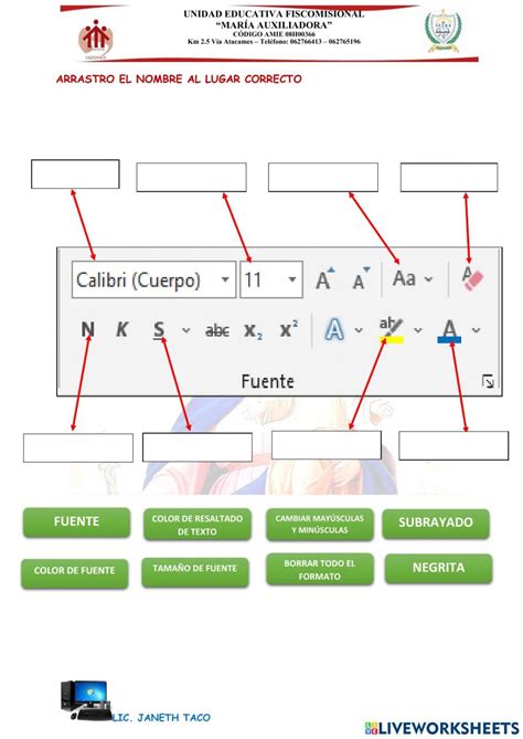 Ficha Online De Microsoft Word Para Grado Puedes Hacer Los