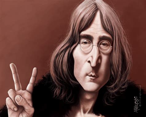 John Lennon Caricature Beatles Art Celebrity Caricatures