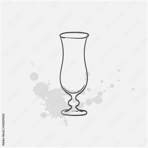 Hurricane Glass Vector Sketch Icon Stock Vector Adobe Stock