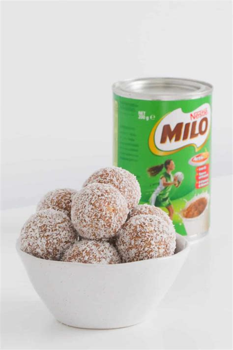 Milo Balls | 4 Ingredient Recipe - Bake Play Smile