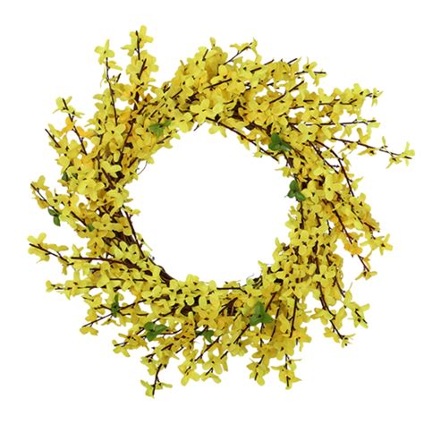 Begine Wreath Boxed 40x40cmcoolmade Artificial Forsythia Flower