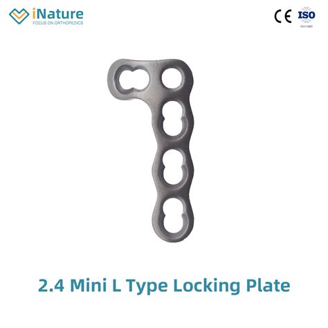 Orthopedic Implants 2 4 Mini L Type Locking Plate China Trauma And