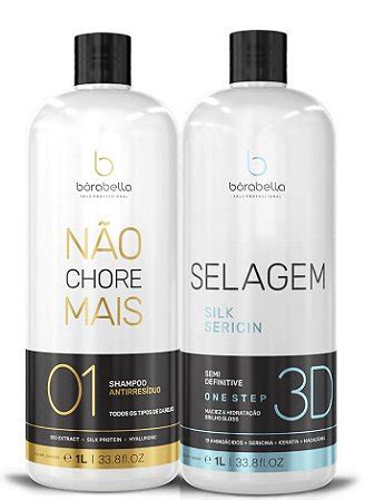 Combo Borabella 3d Selagem S Formol Shampoo Antiresiduos Salfh