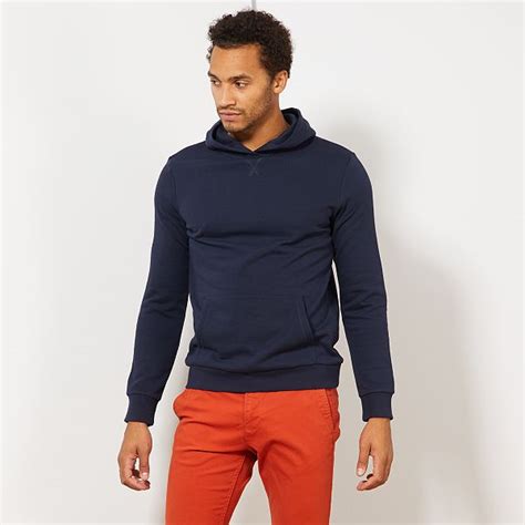 Sweat à Capuche Homme Bleu Marine Kiabi 10 00€