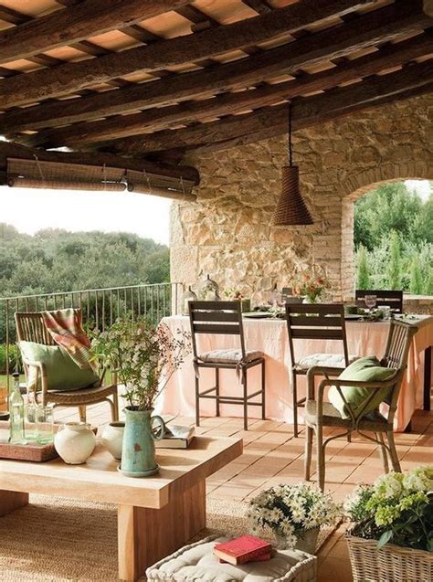 Terrazas rústicas Inspiración para decorar tu terraza Sala ao ar