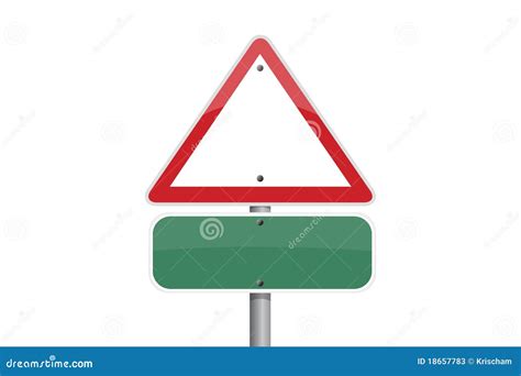 Triangle Traffic Sign Stock Photos Image 18657783