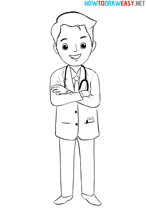 How To Draw A Doctor Easy How To Draw Easy