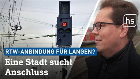 Stadt Langen kämpft um Anschluss an Regionaltangente West hessenschau