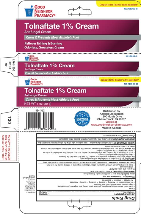 TOLNAFTATE ANTIFUNGAL- tolnaftate cream