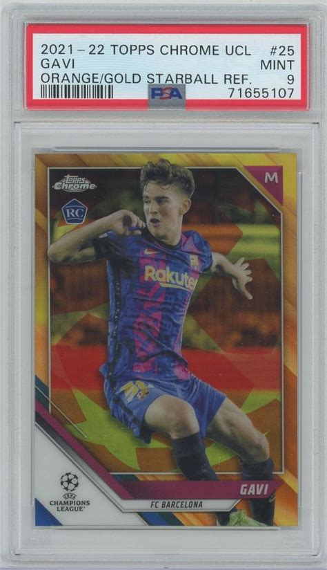 Mint Topps Chrome Uefa Champions League Orange