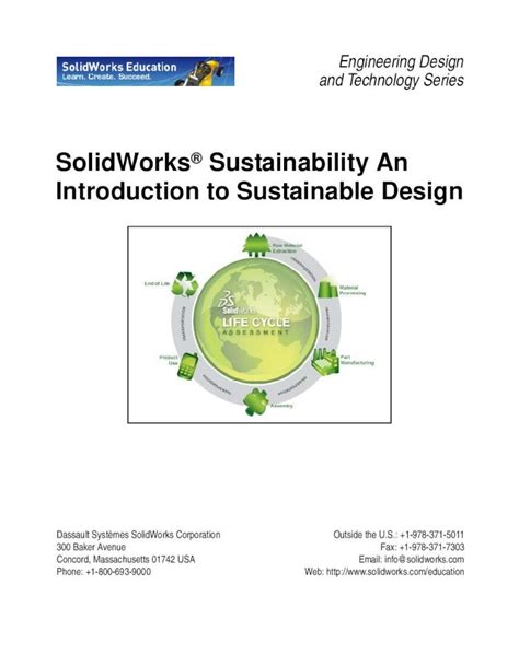 Pdf Solidworks Sustainability An Introduction To Sustainable