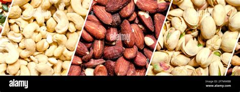 Assorted Nuts And Dry Fruits Colorful Healthy Vegan Food Background