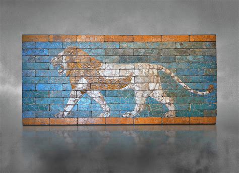 Glazed Brick Panel From Babylon Ishtar Gate Bc Louvre