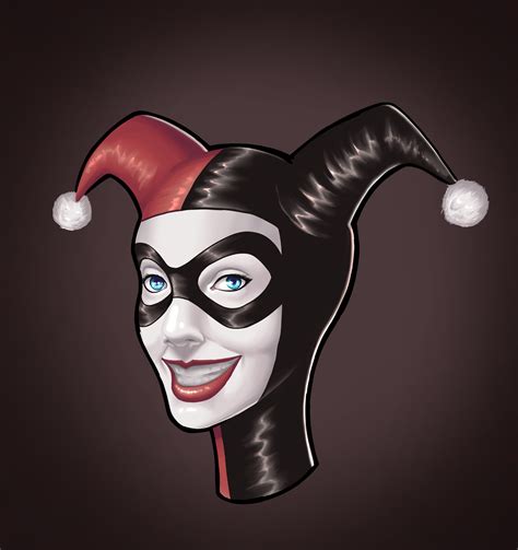 Harley Quin Portrait By Cenzart On Newgrounds