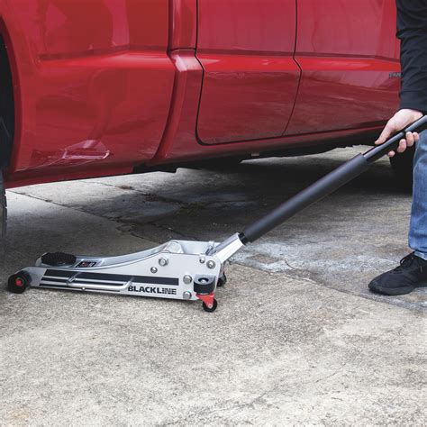 Blackline By Arcan Ton Aluminum Quick Rise Low Profile Floor Jack