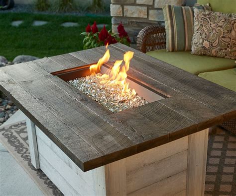 Alcott Rectangular Gas Fire Pit Table Coalway