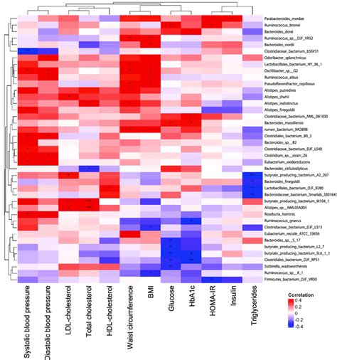 Heat Map Of Spearman Correlation Analysis Highlighting Significant Download Scientific Diagram