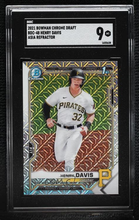 Bowman Draft Chrome Mojo Refractor Bdc Henry Davis Rc For