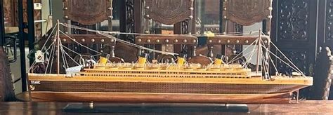 Wooden Model Titanic Replica Auction