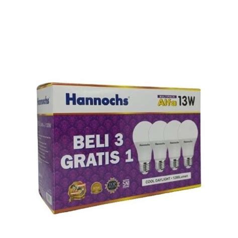 Promo Lampu Led Bulb Alfa 6w 10w 13w Paket Beli 3 Gratis 1 Alfa 13