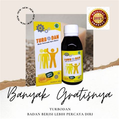 Jual Turbodan Obat Vitamin Madu Penggemuk Badan Dewasa Penambah Berat