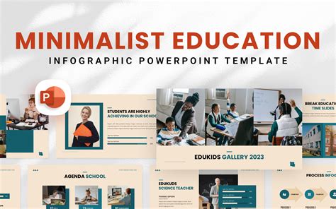 Minimalist Education PowerPoint Template - TemplateMonster