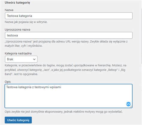 Jak Doda Kategori W Wordpress Webporady Pl