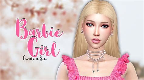 The Sims Create A Sim Barbie Girl Youtube