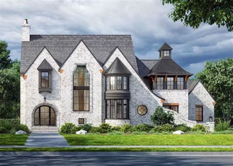 Plan El Two Story Transitional House Plan With Game Room Above