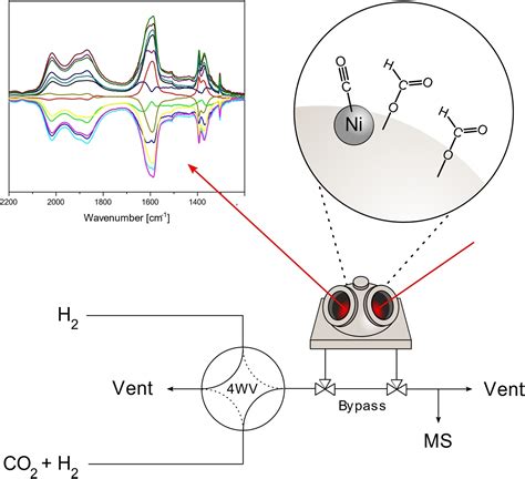 Probing The Reactive Intermediates In Co2 Hydrogenation On Nial2o3