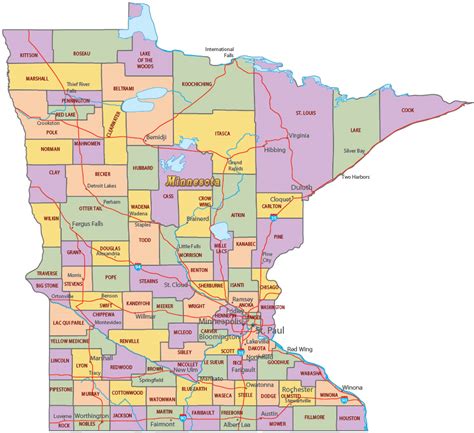 Minnesota Political Map