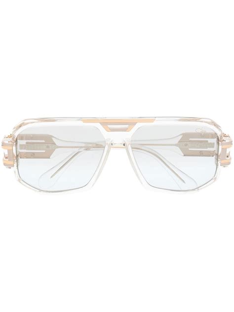 Cazal Square Frame Tinted Sunglasses In Nude ModeSens