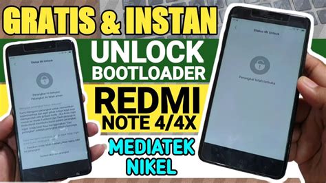 Cara Unlock Bootloader Redmi Note 4 4x Mediatek Nikel Tanpa Dongle