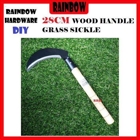 Cm Wood Handle Grass Sickle Sabit Rumput Potong Rumput