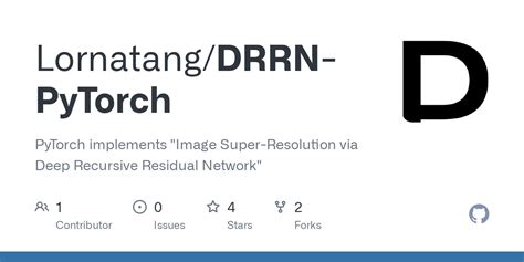 Github Lornatang Drrn Pytorch Pytorch Implements Image Super