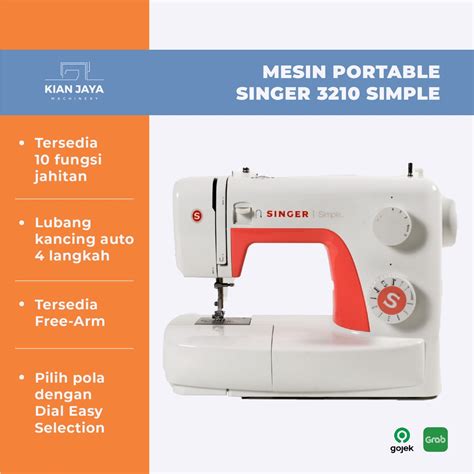 Jual Mesin Jahit Portable Singer Simple Shopee Indonesia